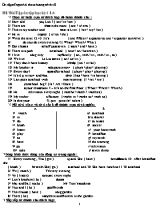 Đề cương ôn thi học kì I môn Tiếng Anh Lớp 6 ( Chương trình cũ)